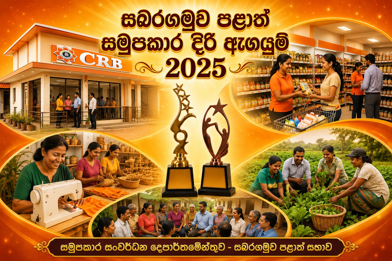 සබරගමුව පළාත් "සමුපකාර දිරි ඇගයුම්" ජයසංකේත හා සහතිකපත් ප්‍රදානය ජූනි මස 09 දින සබරගමුව පළාත් සභා ශ්‍රවනාගාරයේදී...
