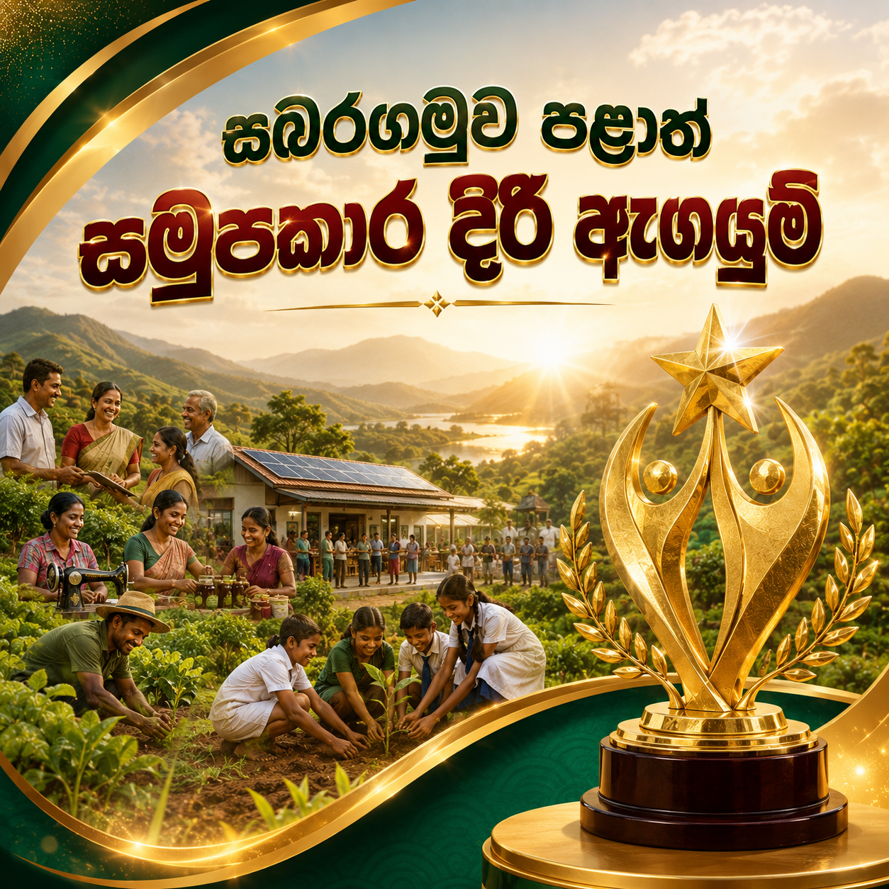 සබරගමුව පළාත් "සමුපකාර දිරි ඇගයුම්" ජයසංකේත හා සහතිකපත් ප්‍රදානය ජූනි මස 09 දින සබරගමුව පළාත් සභා ශ්‍රවනාගාරයේදී...